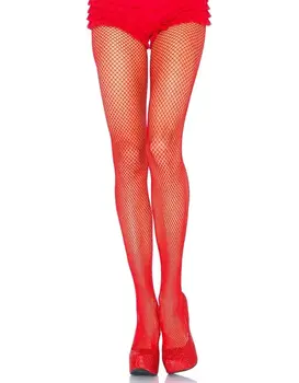 גרביונים רשת FISHNET PANTYHOSE, צבע: אדום,  מידה: S-L (ONE SIZE)