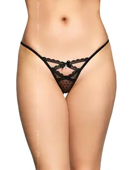 תחתונים סקסיים חוטיני 2494, צבע: שחור,  מידה: S-M