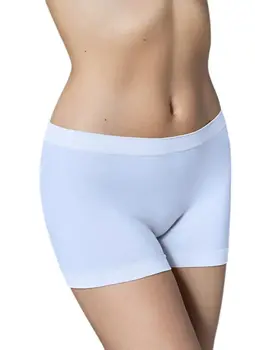תחתון בוקסר ללא תפר SHORT VIKI, צבע: לבן,  מידה: L
