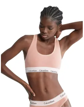 חזיית כותנה | גוזיית קלווין קליין |  QF7207, צבע: ורוד,  מידה: S