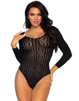 בגד גוף סקסי עם שרוול ארוך  89282