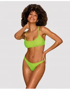 סט בגד ים ביקיני  MEXICO BEACH, צבע: ACID GREEN,  מידה: S