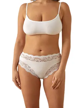 תחתון מידי תחרה דגם 742, צבע: לבן,  מידה: 2XL