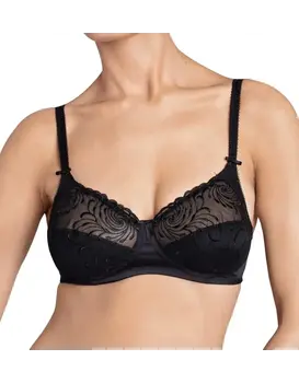 טריומף חזיה ללא ריפוד וללא עצם MODERN SPLENDOUR N, צבע: שחור,  מידה: 80A