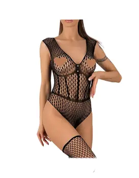 בגד גוף סקסי עם גרביונים תואמות DESDEMONA