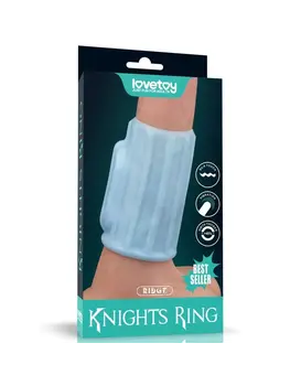 מאריך הפין טבעת אבירים, שרוול רטט עם במפר ממריץ לנקודת הג'י KNIGHTS RING