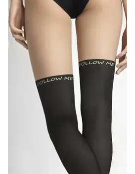 גרביונים מעוצבים בעובי 60/20 דינר ZAZU FOLLOW ME