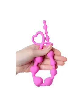 18 ס"מ שרשרת חרוזים גמישה עם ידית מסיליקון רפואי Sweety