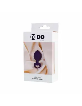 פלאג אנאלי למתחילים מסיליקון רפואי 8 ס"מ | Diamond Heart