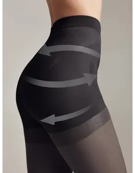 גרביון מחטב 20 דנייר X-Press, צבע: שחור,  מידה: S-2