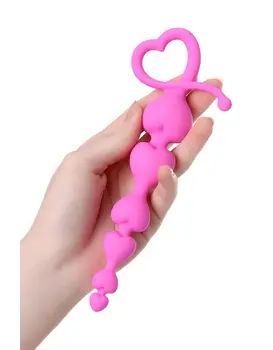 14 ס"מ שרשרת חרוזים גמישה עם ידית מסיליקון רפואי Sweety