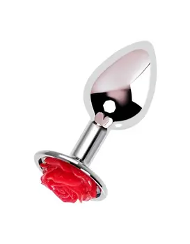 פלאג אנאלי קטן למתחילים |  מתכת | מבריק עם אבן חן | 8 ס"מ