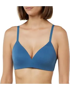 סלוגי | חזיית כותנה מרופדת ללא עצם | HAPPY COTTON P BLUE