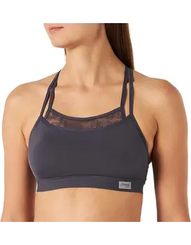 סלוגי טופ | חזיית ספורט עם ריפוד נשלף | WOMEN MOVE FLEX P, צבע: אפור,  מידה: 70C