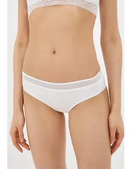 תחתוני היפסטר כותנה לנשים EWER FRESH CHEEKY HIPSTER, צבע: לבן,  מידה: XS