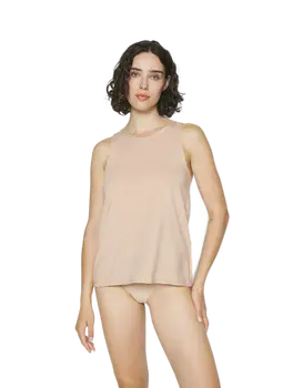 גופיית כותנה לנשים של סלוגי |  HAPPY COTTON TANK TOP, צבע: גוף,  מידה: XS