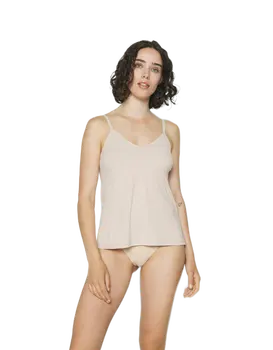 טופ | גופיית ספגטי סאטן לנשים של סלוגי | גזרה רחבה |  HAPPY MICRO SPAGHETTI TOP, צבע: גוף,  מידה: M