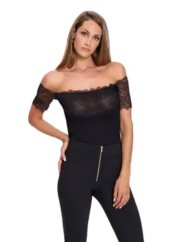 חולצה טופ לנשים גב פתוח שרוול קצר מויסקוזה ED270