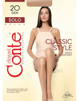 גרביון קלאסי עם מכנסון 20 דנייר Solo BRONZA