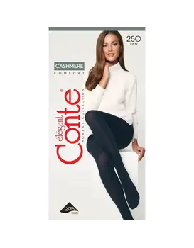 גרביון חם מקשמיר Cashmere Comfort 250 CONTE GRAFIT