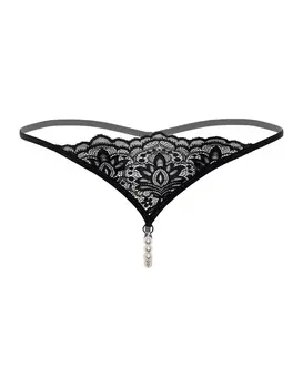 תחתון סקסי חוטיני עם חרוזים BLACK