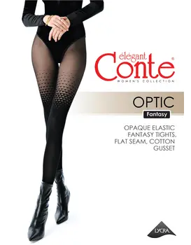 גרביונים מעוצבים בעובי 70/30 דנייר CONTE OPTIC