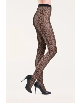 גרביונים מעוצבים CATY | 20 DEN, צבע: נמר,  מידה: 2