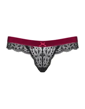 תחתון חוטיני סקסי דגם ROSSITA, צבע: שחור,  מידה: L-XL