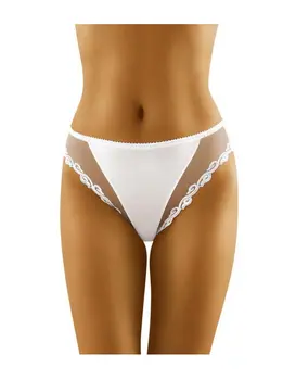 תחתון אלגנטי ממיקרופייבר | גזרה קלאסית | POLY, צבע: לבן,  מידה: XL