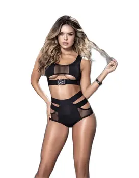 סט סקסי מדהים 8509, צבע: שחור,  מידה: S-M