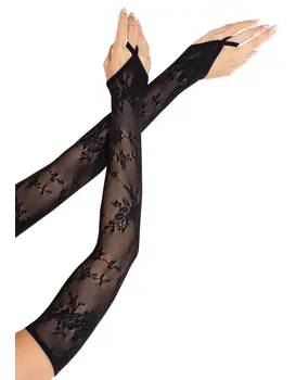 כפפות סקסיות עם תחרה BLACK