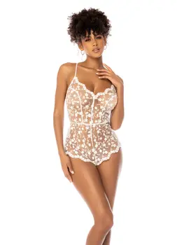 בייבי דול בשילוב תחרה 7543, צבע: לבן,  מידה: S