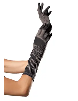 כפפות סאטן באורך מרפק