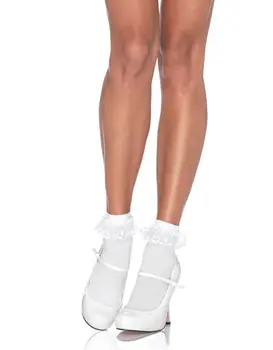 גרביים נשפכות תחרה 3013, צבע: לבן,  מידה: ONE SIZE