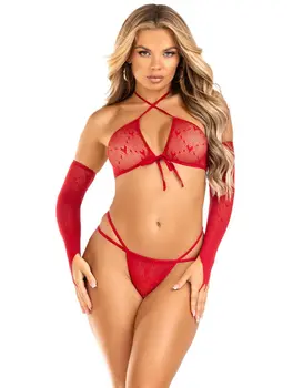 סט חזייה, חוטיני וכפפות 89318