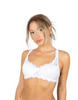 טריומף חזייה תחרה מרופדת AMOURETTE 300 WHP, צבע: לבן,  מידה: 75B