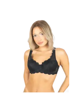 טריומף חזייה תחרה מרופדת AMOURETTE 300 WHP, צבע: שחור,  מידה: 75B