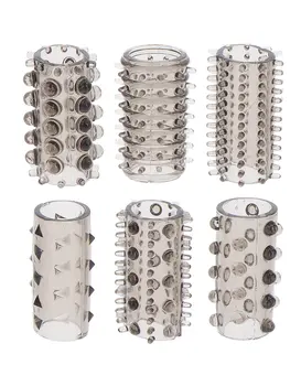 סט שרוולי לפין | מגדיל את אורך והיקף | Power Penis Sleeve Set