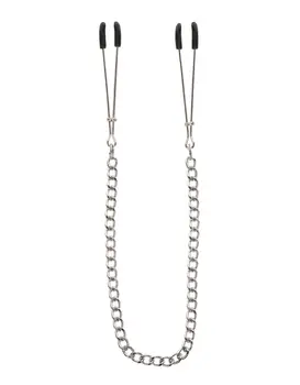 קליפס לפטמה עם שרשרת | Tweezers With Chain, צבע: כסף