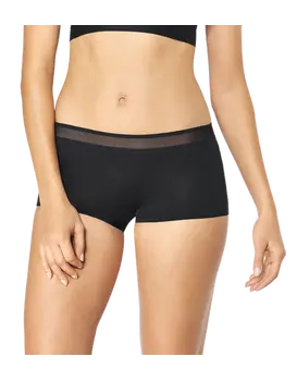 תחתוני בוקסר כותנה לנשים EWER FRESH SHORTY, צבע: שחור,  מידה: XS