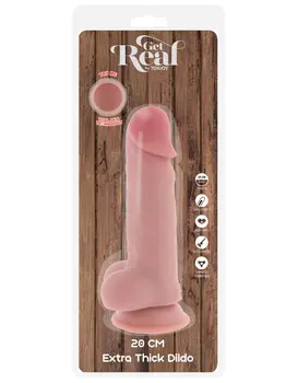 דילדו  ריאליסטי נצמד מתאים לסטרפאון | אורך 20 ס"מ |