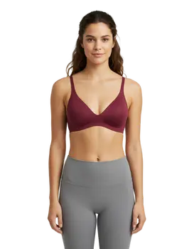 חזיית ספורט של סלוגי | ללא עצם עם ריפוד נשלף | BODY ADAPT T-SHIRT BRA, צבע: סגול,  מידה: S