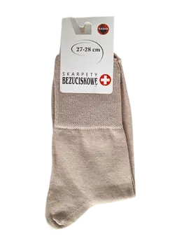 גרביים ללא לחץ | חולי סכרת, להגנה, לכאבים ולרגישות | MEDICAL PLUS |, צבע: גוף,  מידה: 41-43