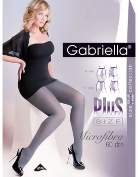 גרביון חלק למידות גדולות 20 דנייר Microfibre Plus Size, צבע: GRAFIT,  מידה: 6
