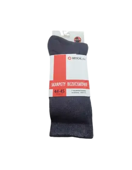 גרביים ללא לחץ | רגל סוכרתית, להגנה, לכאבים ולרגישות | MEDICAL PLUS |, צבע: כחול,  מידה: 39-41