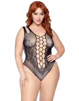 בגד גוף רשת סקסי 81641X PLUS SIZE