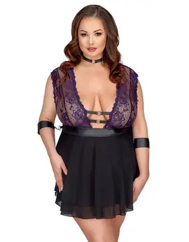 בייבידול, קולר ואזיקי ידיים בשילוב תחרה | למידות גדולות | Bond |