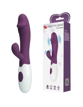 ויברטור סיליקון לנקודת הג'י 30 תכניות רטט 2 מנועים SNAPPY, צבע: סגול כהה