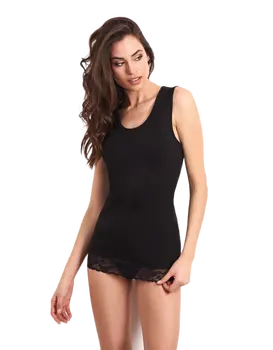 גופיה עם כתפיה רחבה עם תחרה | כותנה | DR675