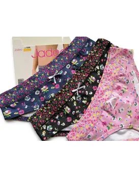 3 תחתונים עם פרינט פרחים | כותנה 6096, צבע: פרינט,  מידה: S